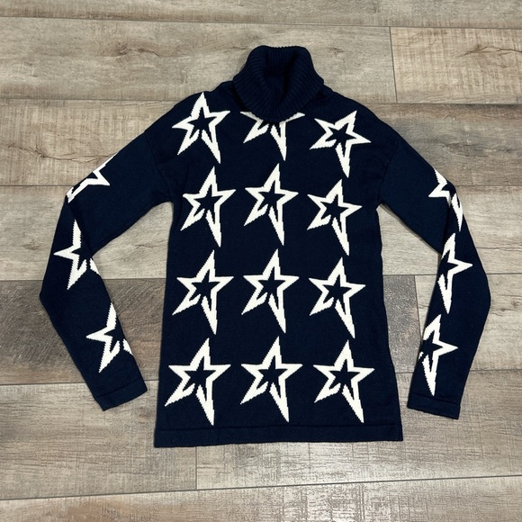 Perfect Moment stardust ski sweater in navy blue - Picture 2 of 5